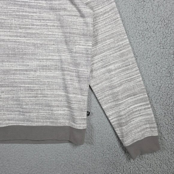 Robert Barakett Sweater Mens XL Light Gray Caslin LS Ribbed Crewneck Lightweight - Picture 3 of 12